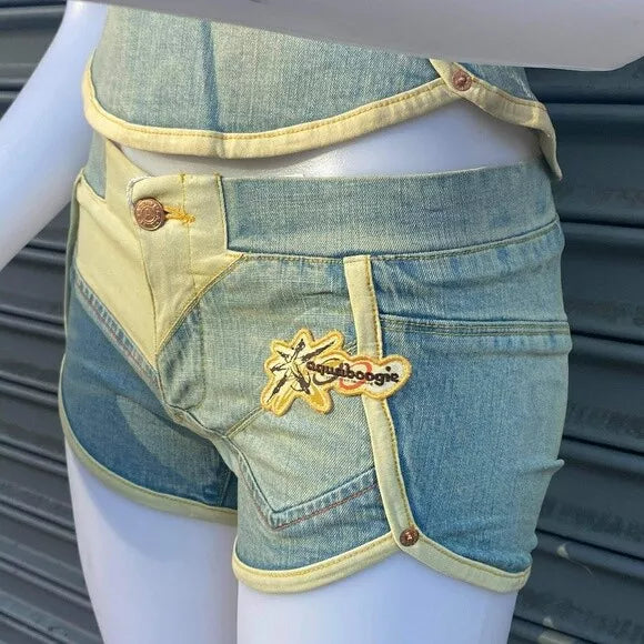 Women’s Azzure Mid Blue Shorts or Strapless Top