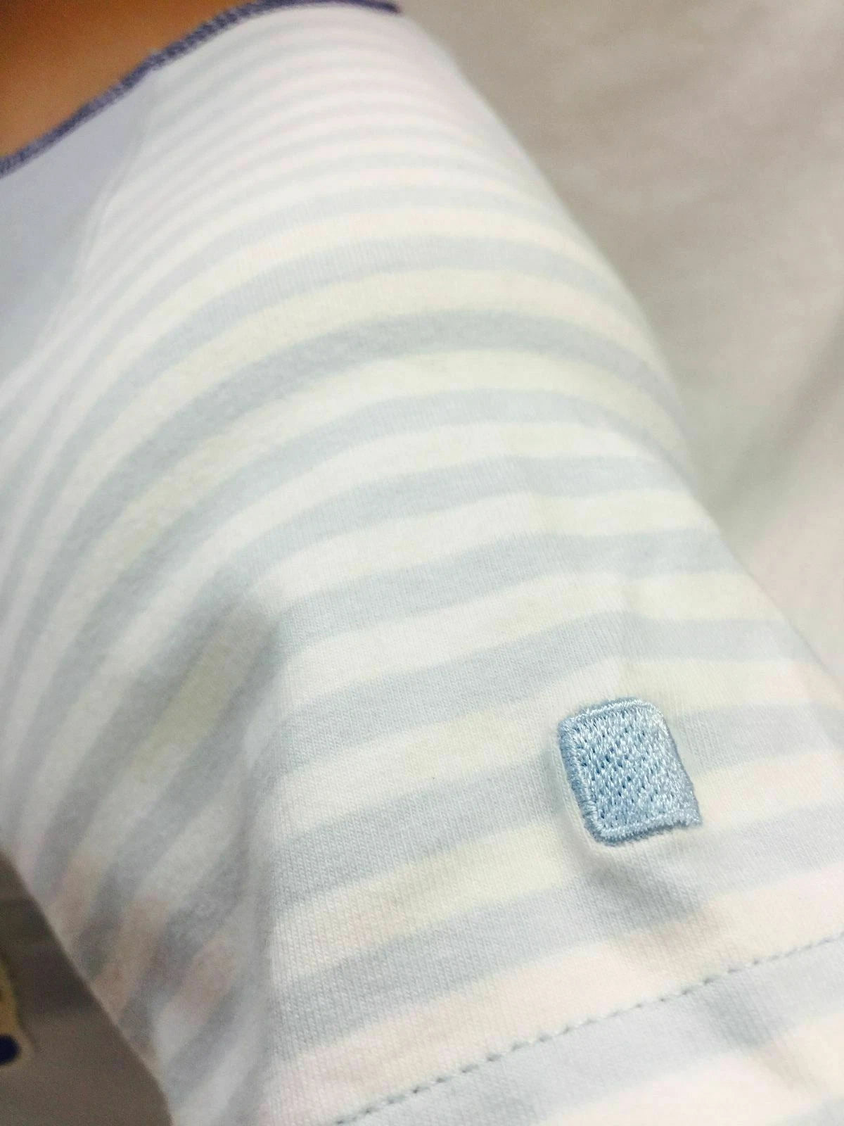 Women's Fashion Azzure Lt.Blue | White Top