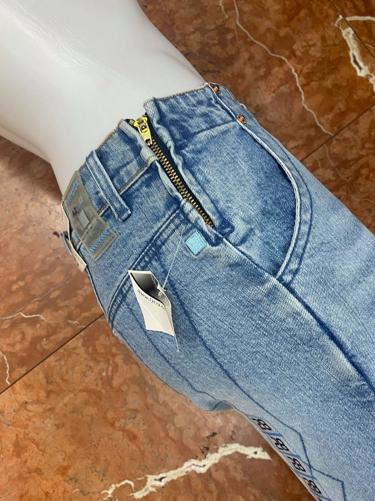 Women's Azzure Sandblast Blue Pants