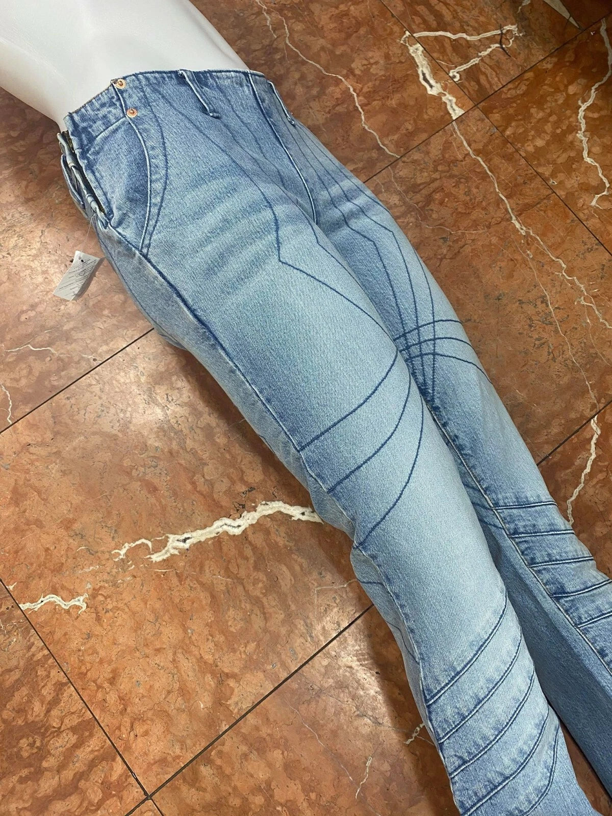 Women's Azzure Sandblast Blue Pants