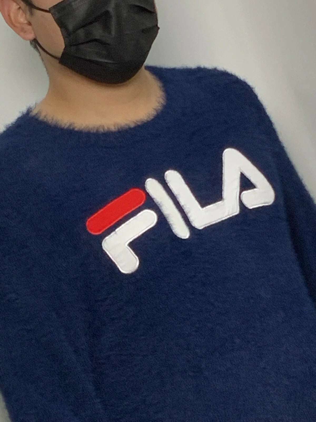 Men's Fila Navy Crewneck Sweater