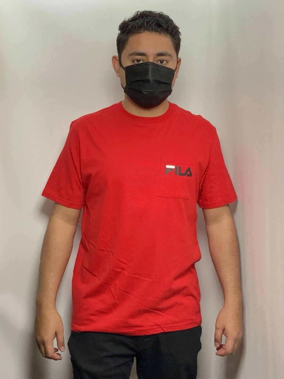 Men's Fila Red Short Sleeve Tee Shirt