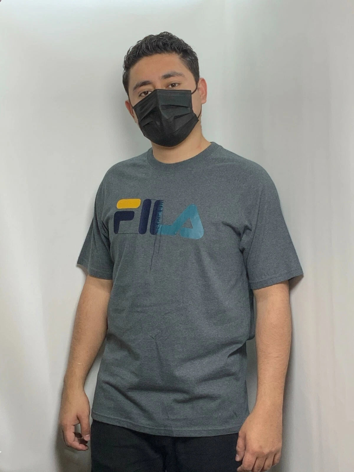 Men's Fila Grey Short Sleeve Tee Shirt