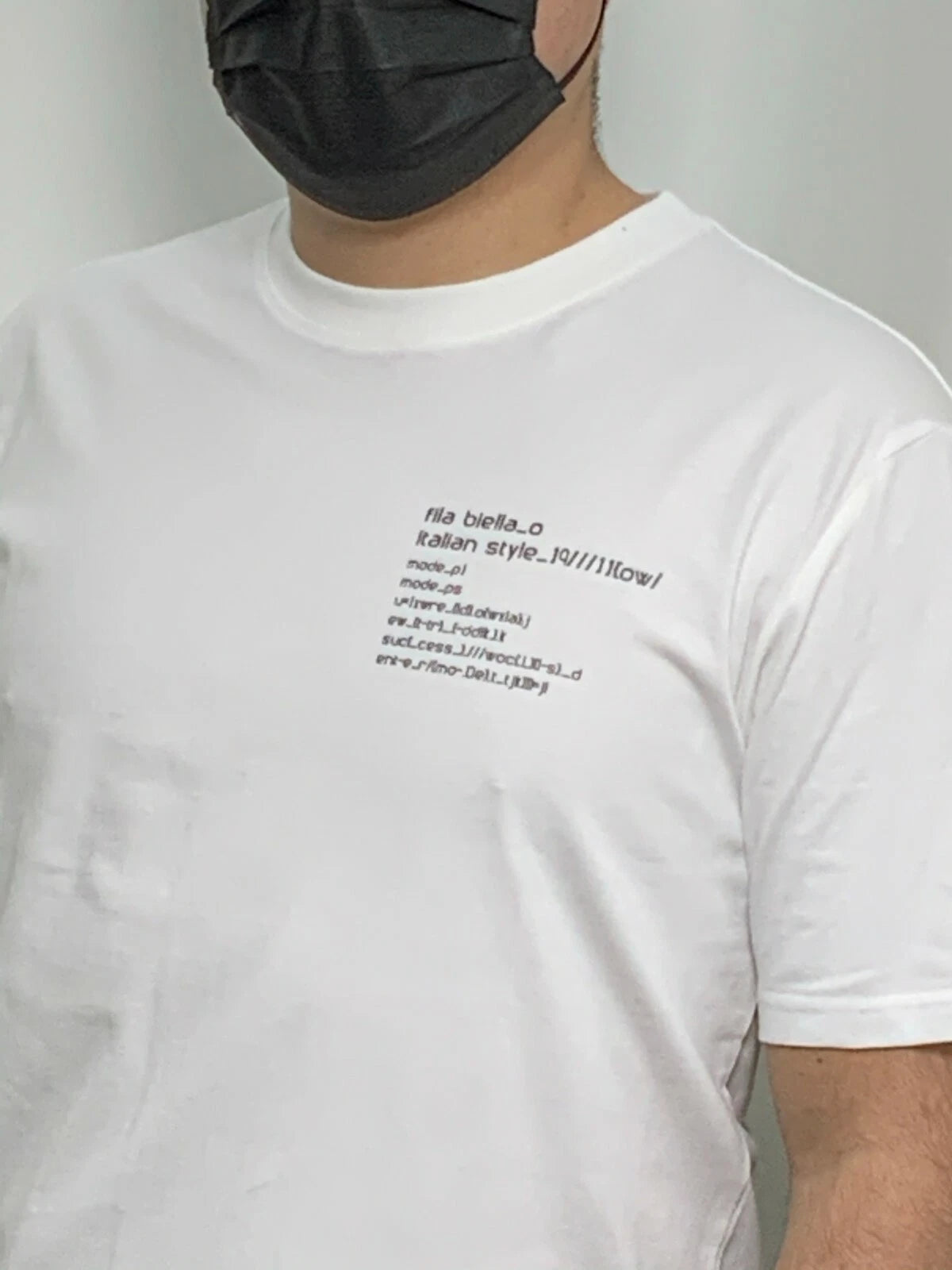 Men's Fila White Short Sleeve Tee Shirt