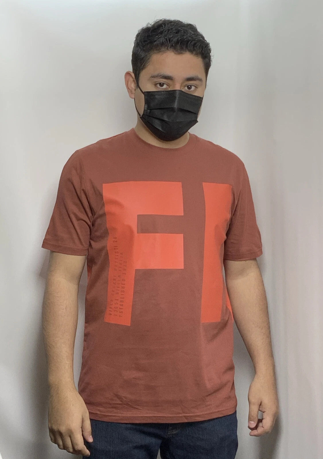 Men's Fila Rust Short Sleeve Tee Shirt
