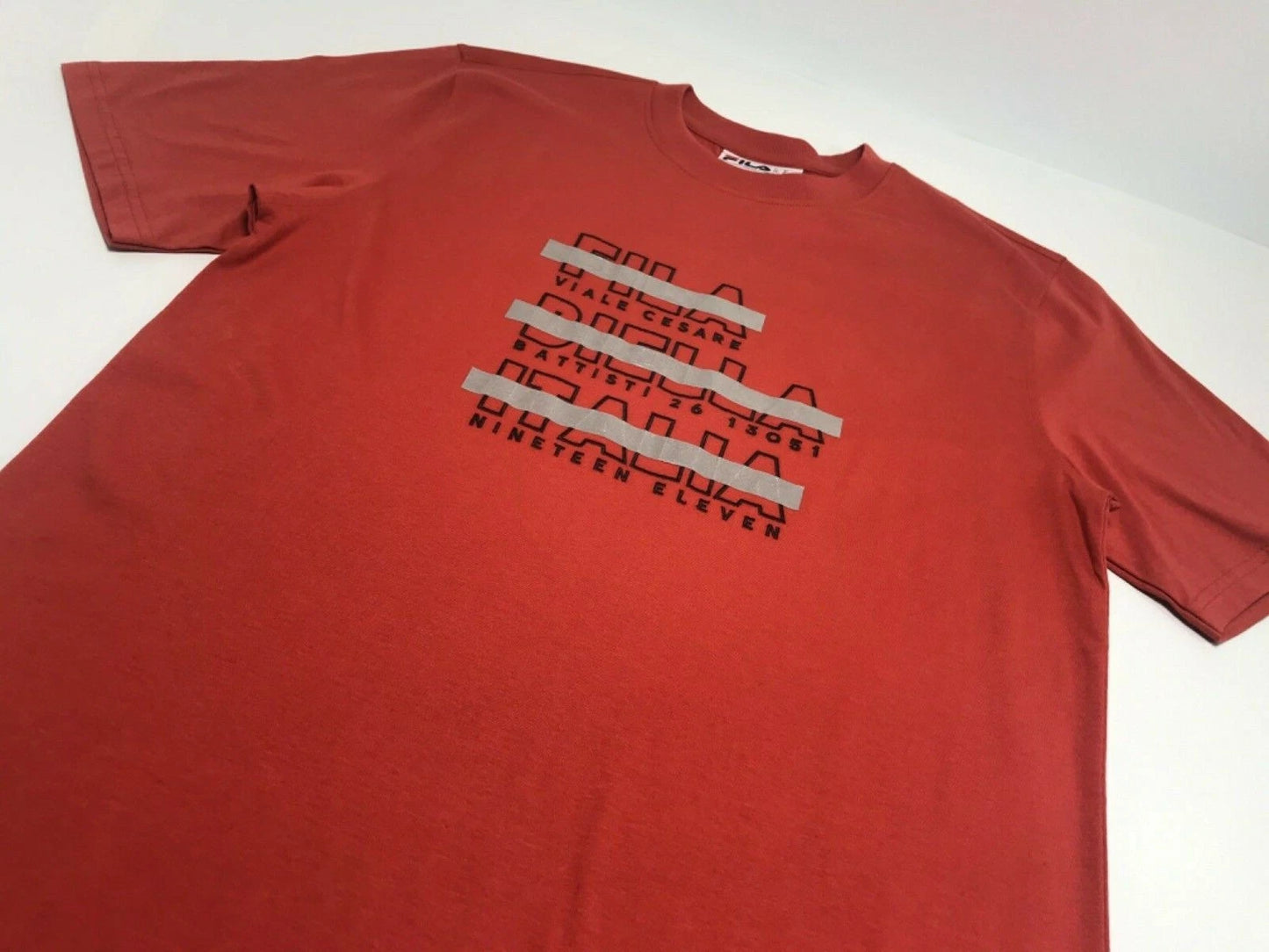 Men's Fila Red Short Sleeve Tee Shirt