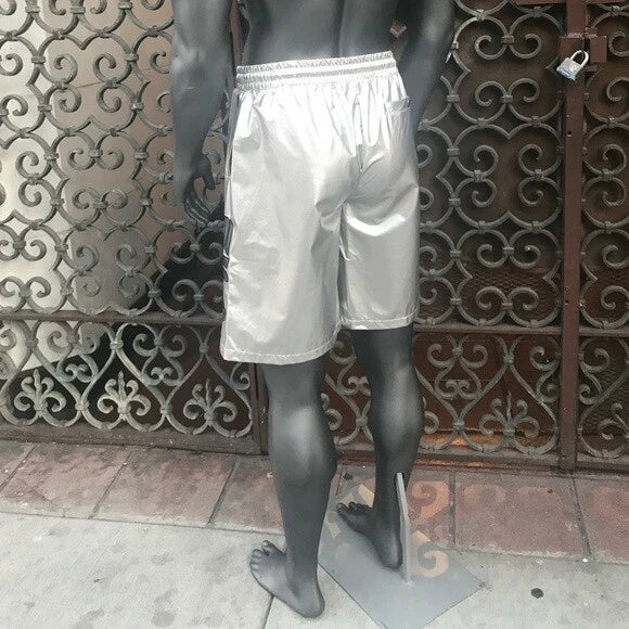 Men's Fila Silver Grey Oversized Pullover Shorts