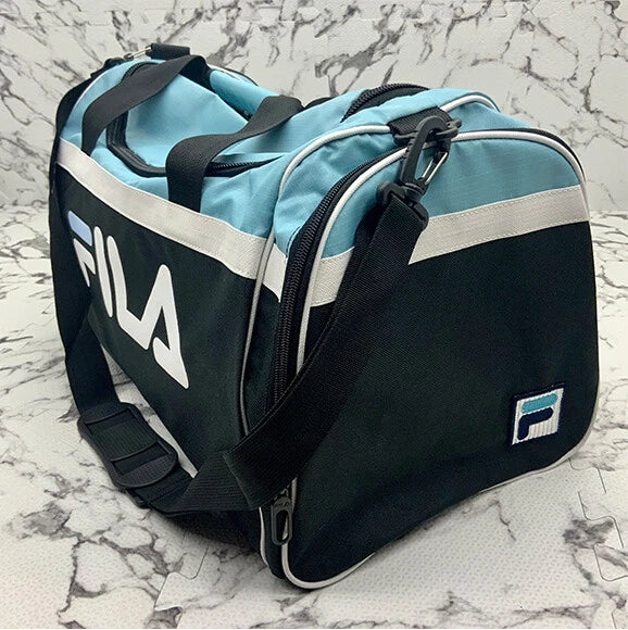 Men's Fila Black | Lt. Blue | White Duffle Bag