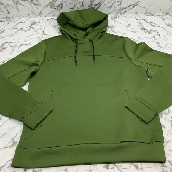 Men’s Fila Olive Green Hooded Short Set