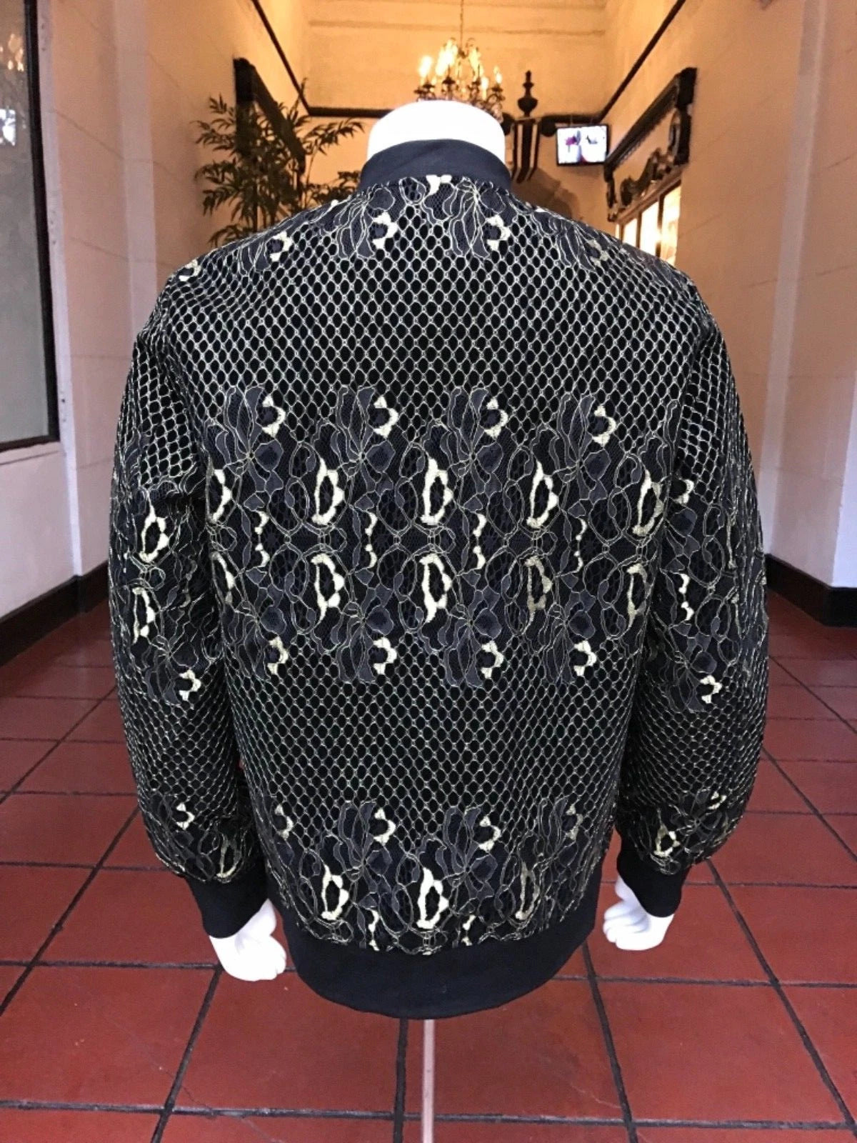Men's Fashion Black | Gold Jacket