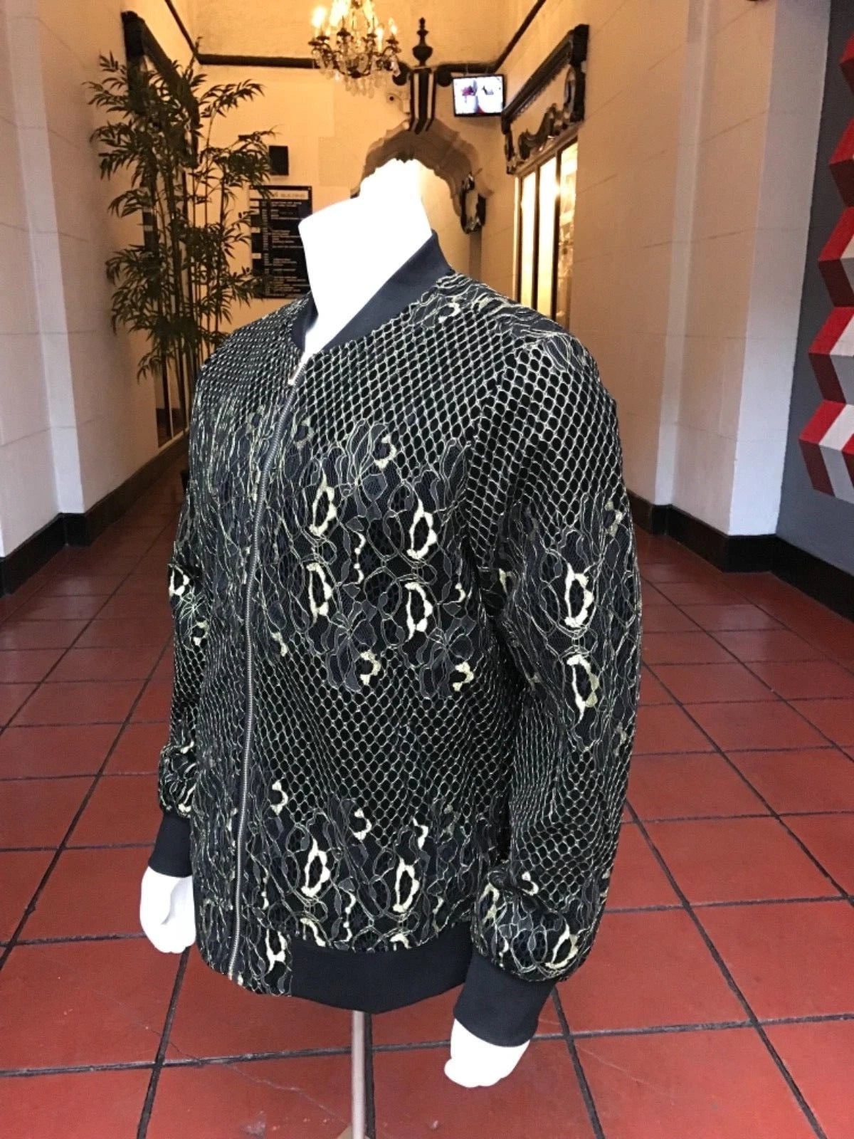 Men's Fashion Black | Gold Jacket