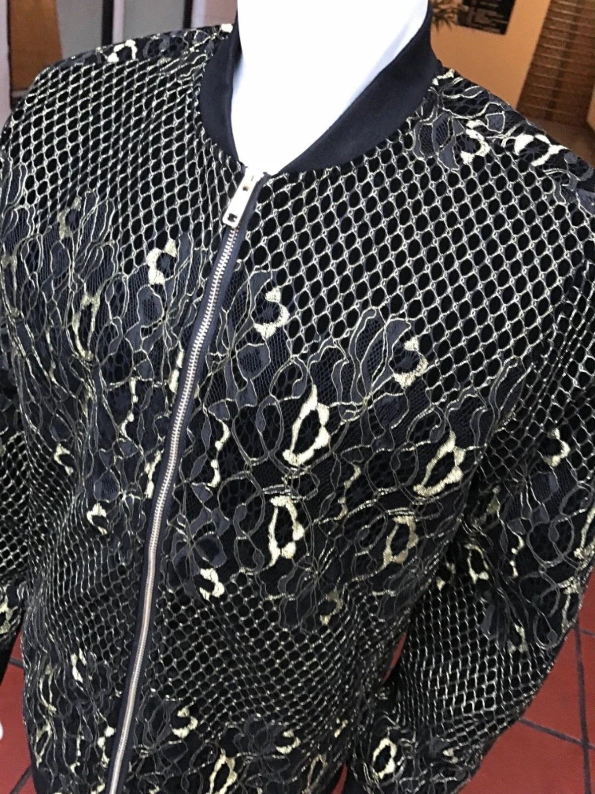 Men's Fashion Black | Gold Jacket