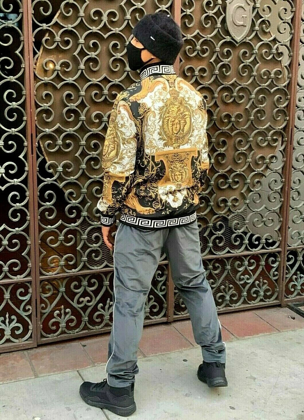 Men's Grey Fashion Reversible Tracksuit ( Run Very Small )