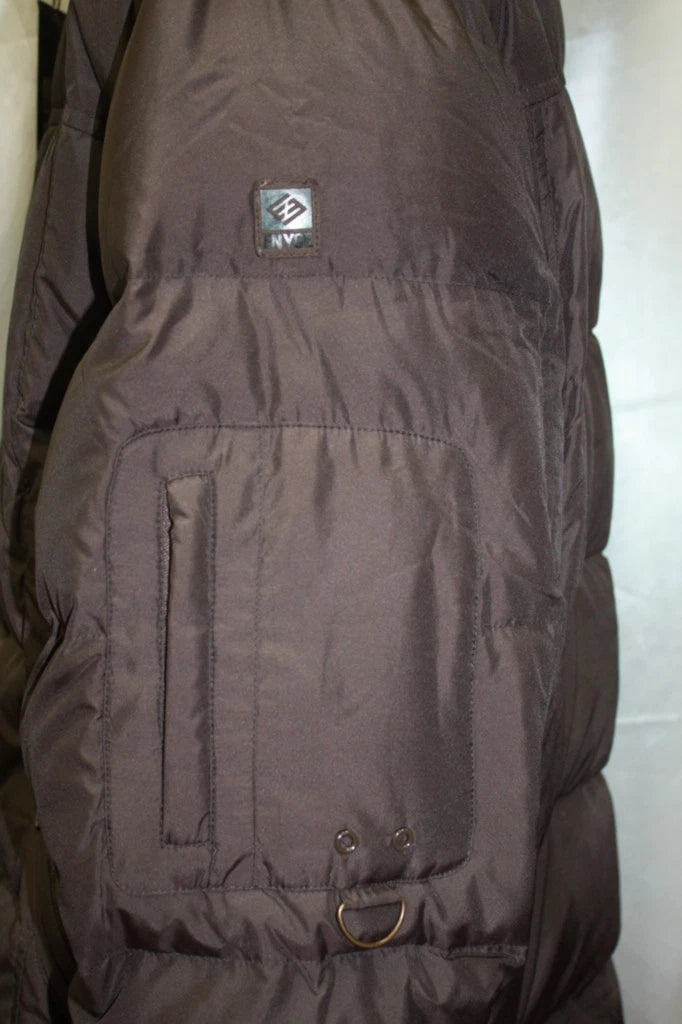 Men's Enyce 3/4 Lenght Chocolate Puffy Jacket