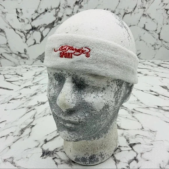 Men’s Ed Hardy White Red Performance Headband