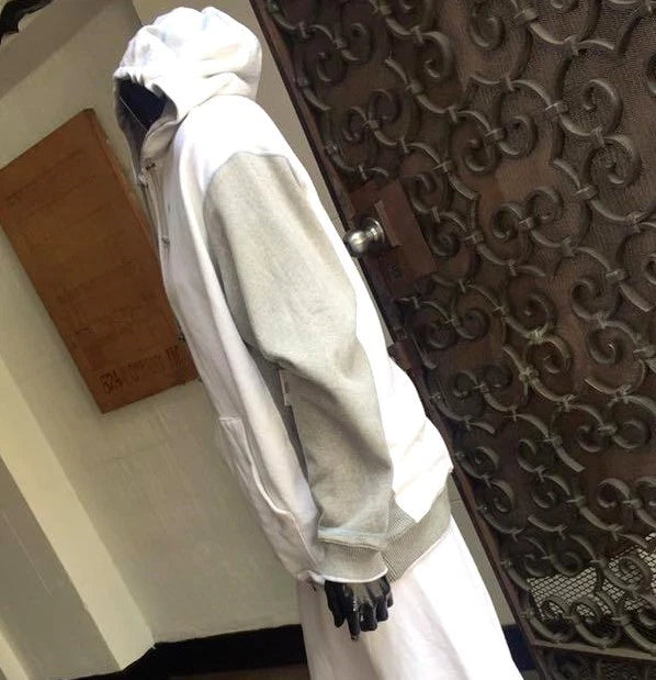 Men's White/ Heather Grey Hoodie by G Unit