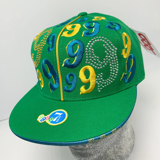 Gino Green Global Kelly Green Yellow Teal Studded 59FIFTY Hat