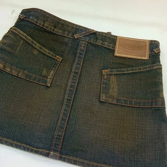 Women’s Von Ducth Vintage Denim Mini Skirt