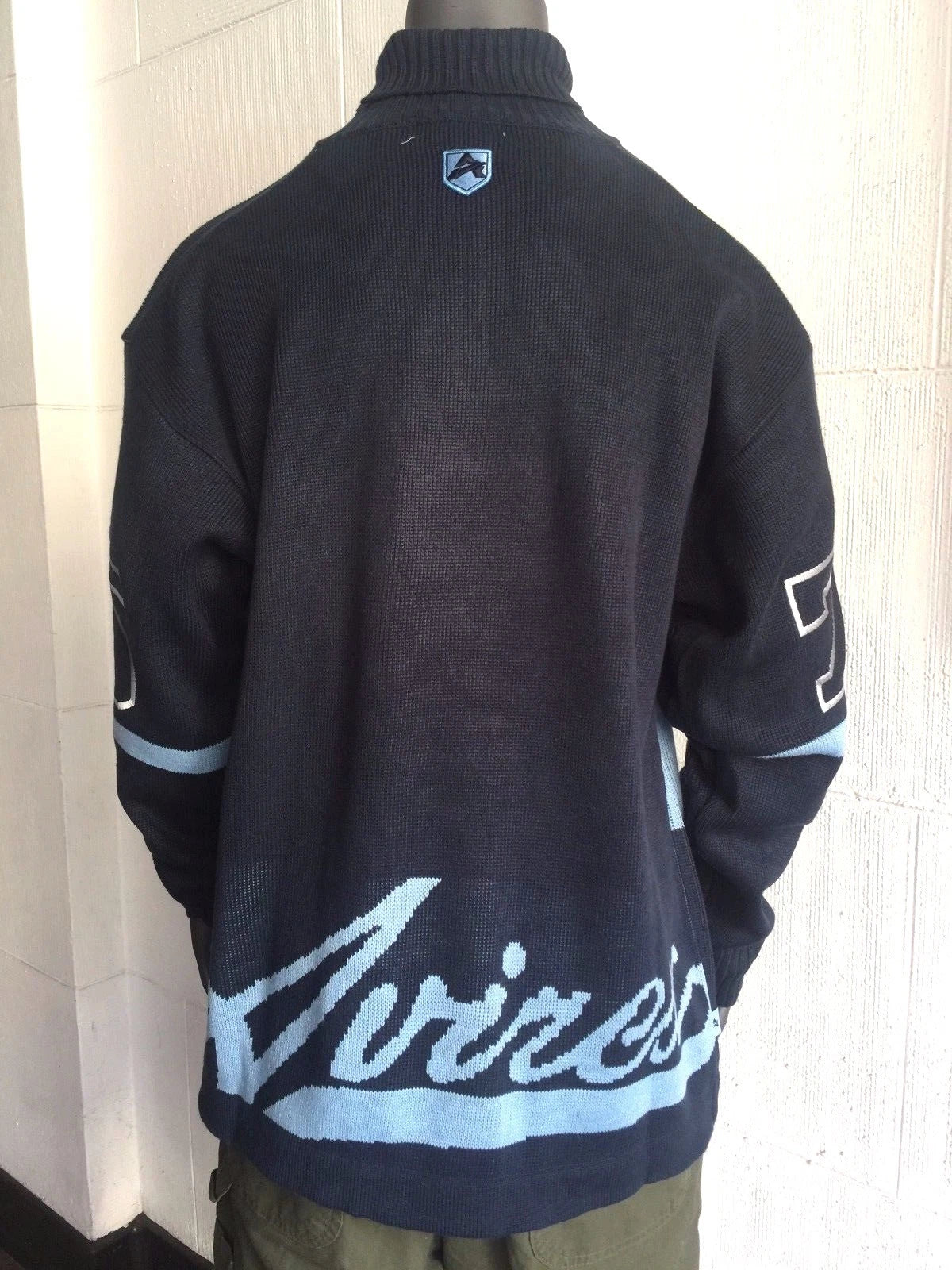 Men's Avirex Navy | Lt.Blue Turtleneck Sweater