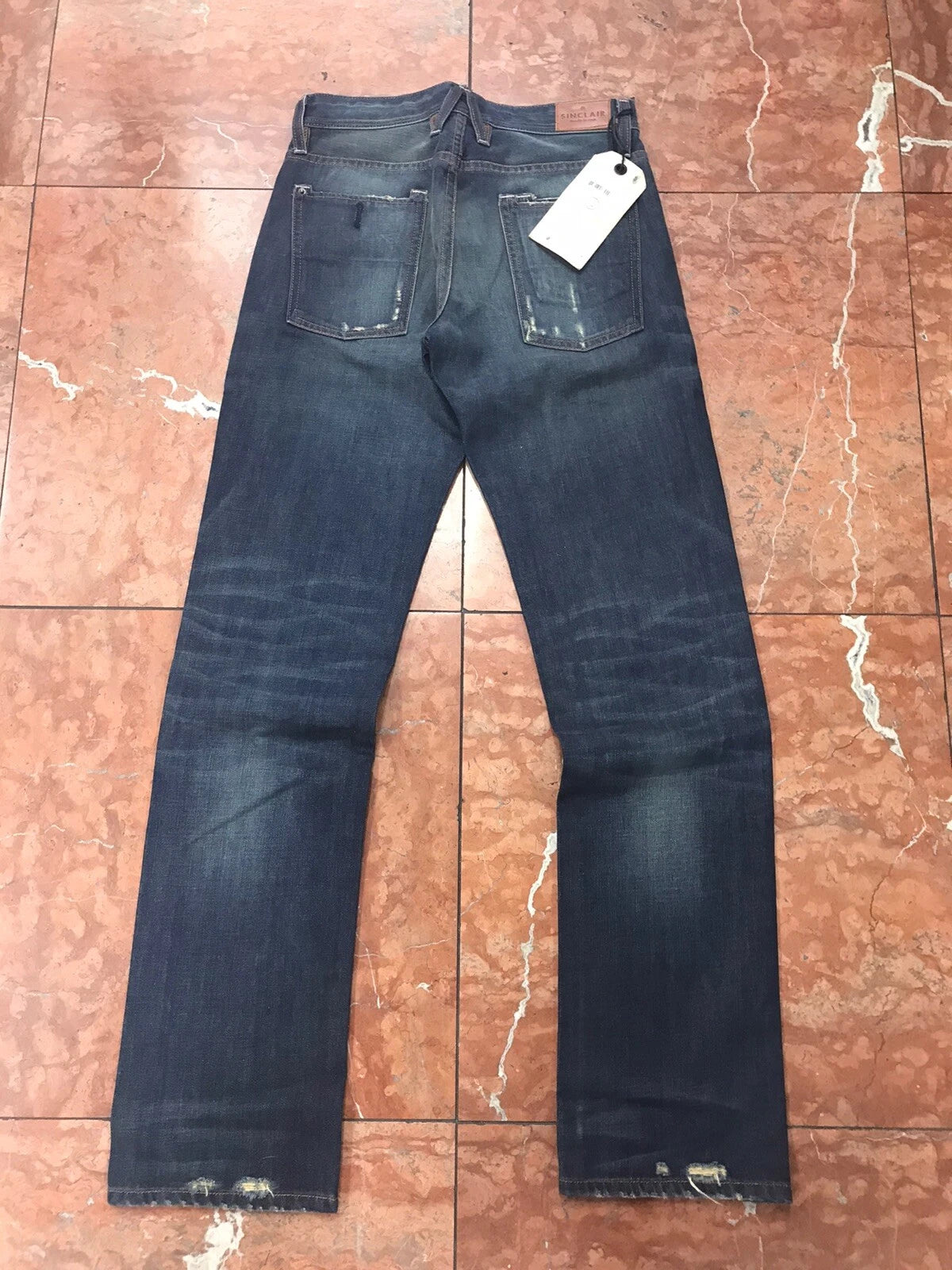 Men's Sinclair Dark Vintage Blue Fashion Denim Pants
