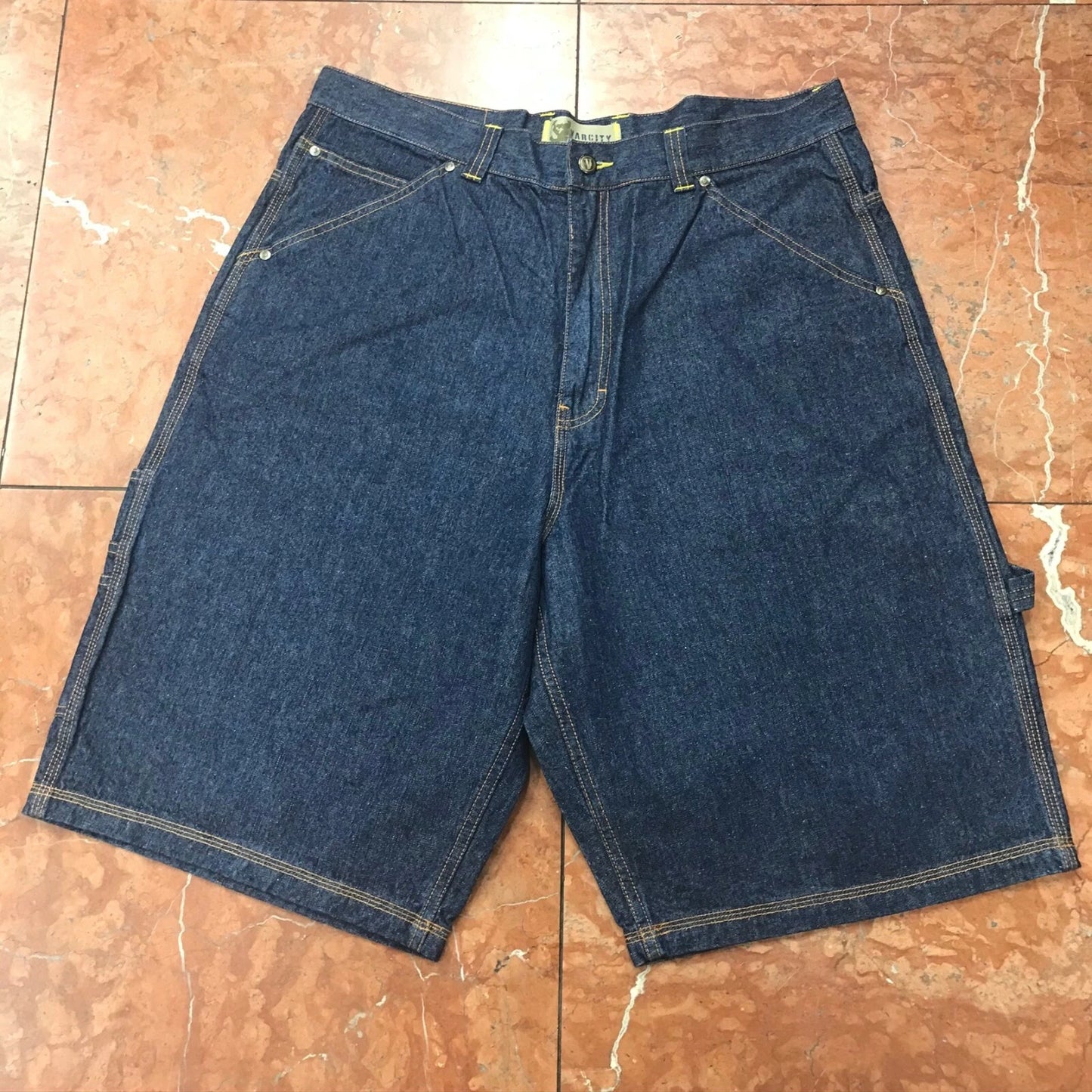 Men's Varcity Dk.Blue Casual Denim Short