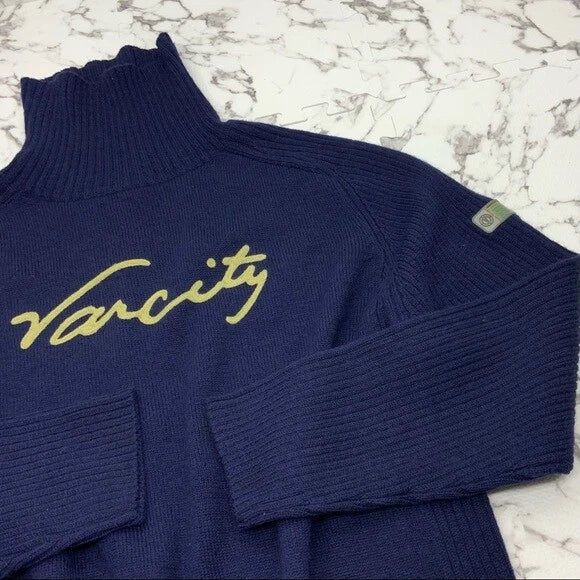 Men's Varcity Navy Signature Turtleneck Sweater