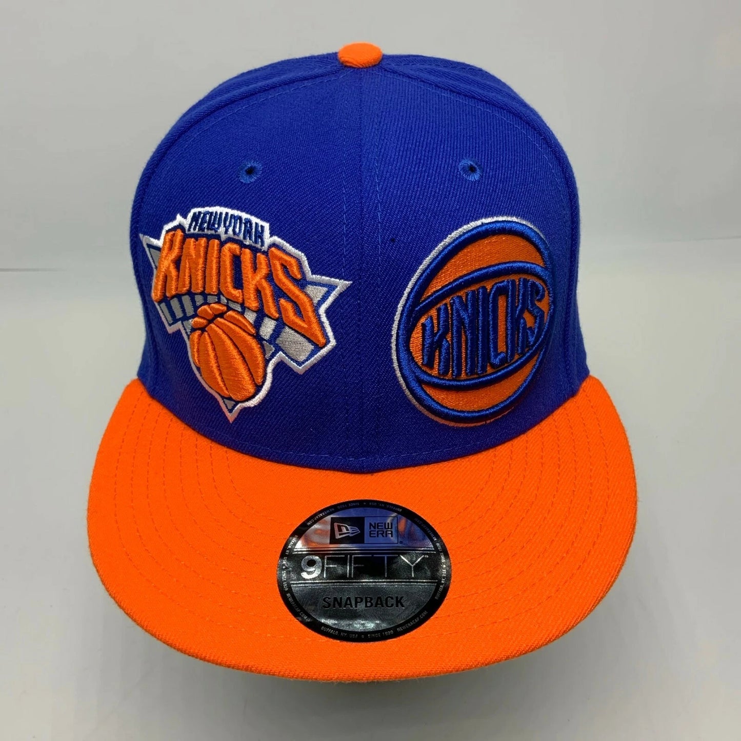 New Era Cap NBA NY Knicks Royal Blue Orange 59FIFTY Snapback Hat