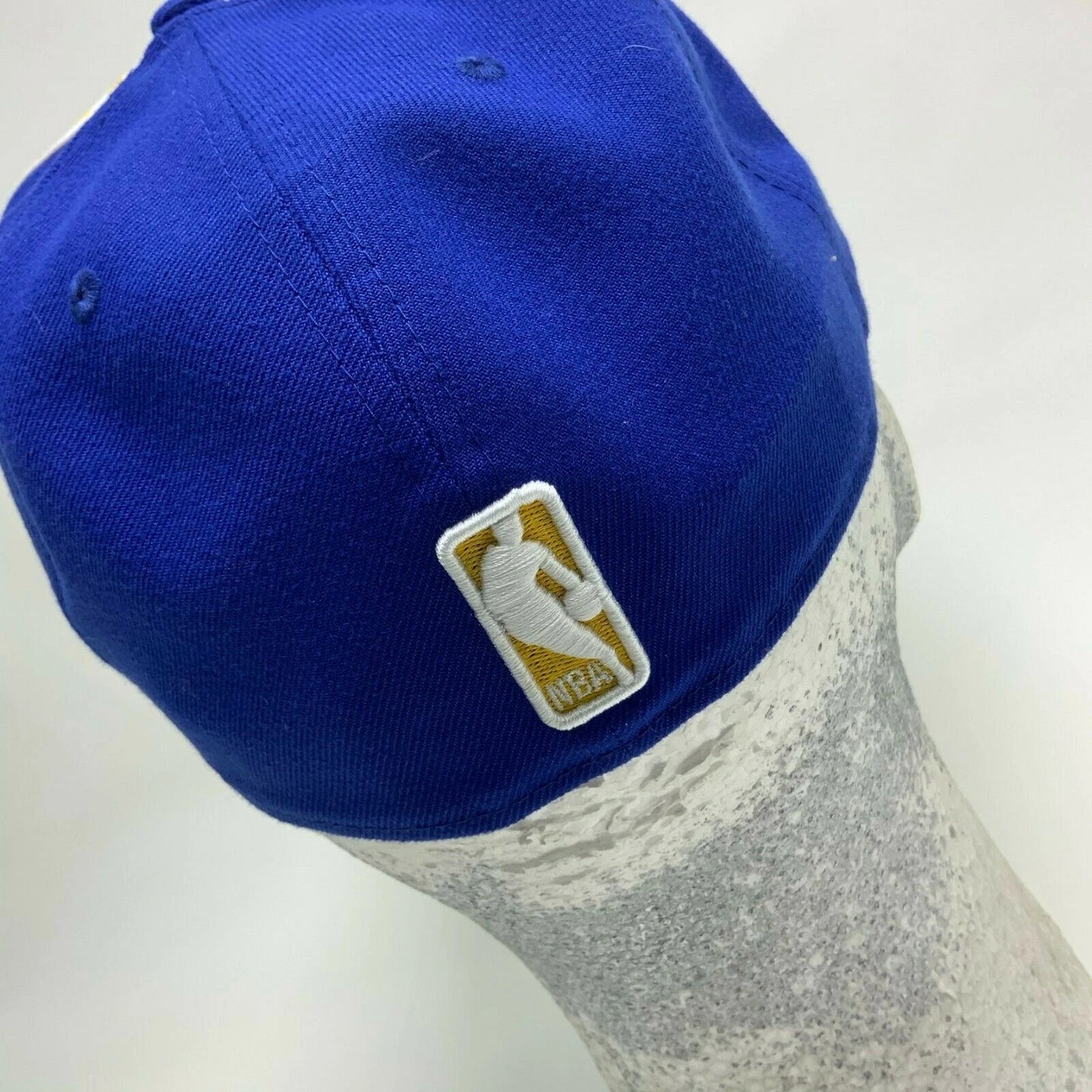 Men's New Era Cap Royal Blue Yellow White Pipping Golden State Warriors 59FIFTY