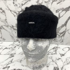 Men's Kangol Black Furgora Cuff Pull On Casual Beanie NWT