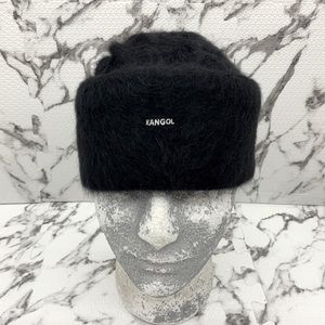 Men's Kangol Black Furgora Cuff Pull On Casual Beanie NWT