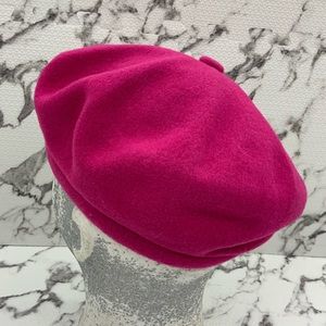 Men's Kangol Wool Jax Beret Hot Pink Hat NWT
