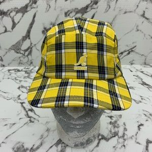 SOLD OUT Men's Kangol Summer Plaid 5 Panel Black | Yellow | White Baseball Casual Caps NWT