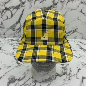 SOLD OUT Men's Kangol Summer Plaid 5 Panel Black | Yellow | White Baseball Casual Caps NWT
