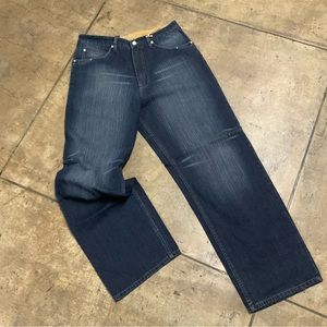 Men's Phat Farm Dk Blue Washed Denim Pants NWT