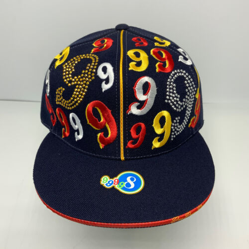 Gino Green Global Navy Yellow Red Studded 59FIFTY Hat