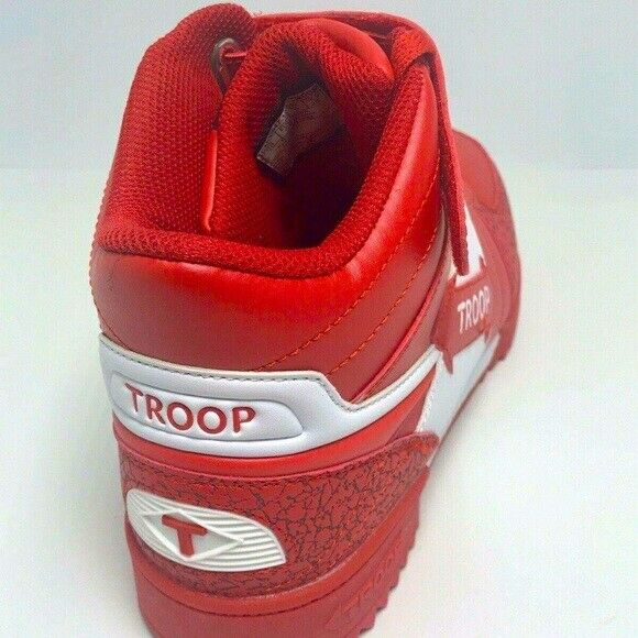 Men's Troop Crown Mid Ripple Red White Fashion Sneakers