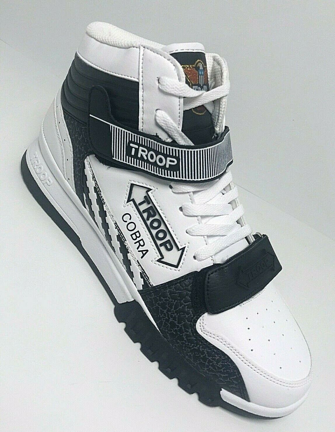 Men's Troop Cobra Mid White | Black Fashion Sneakers