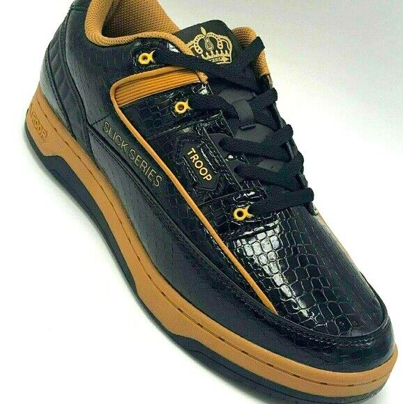 Men's Troop Slick Black Fashion Sneakers