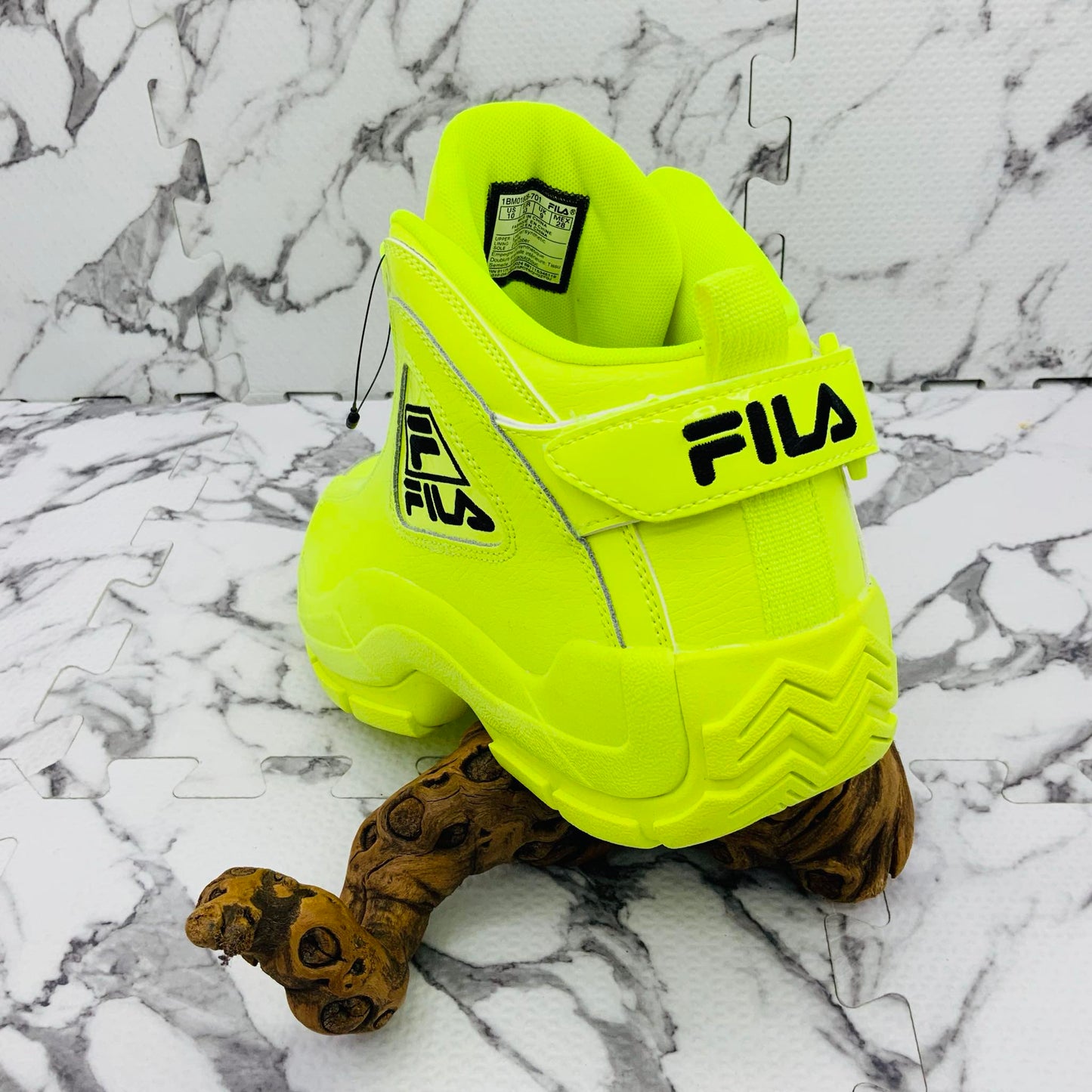 Men's FILA GRANT HILL Neon Lime Green Sneakers NWT