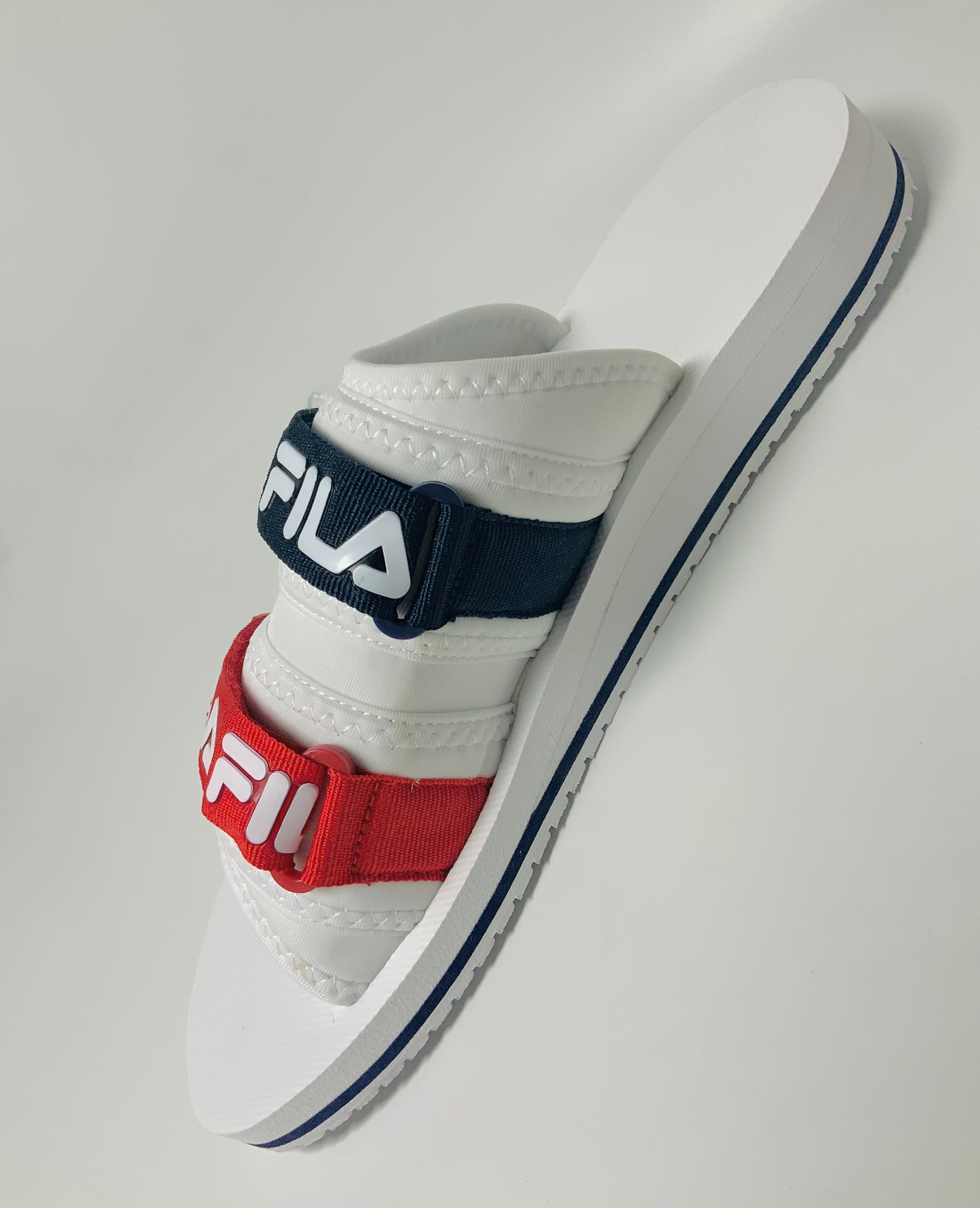 Men's Fila Utility Slide White | Navy | Red Sandals NWT