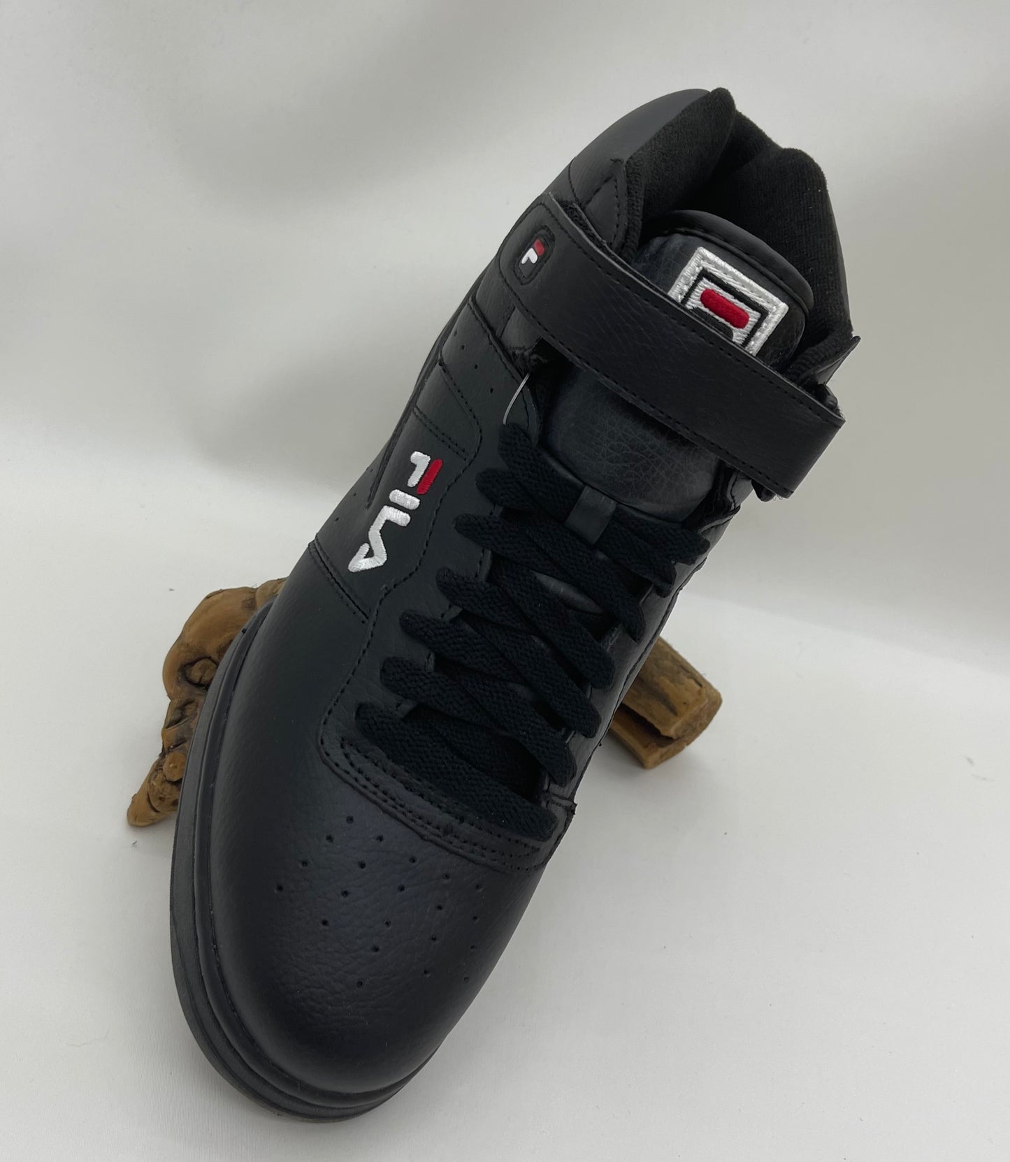 Men's Fila F-13V Lea/Syn Black High Top Sneakers NWT