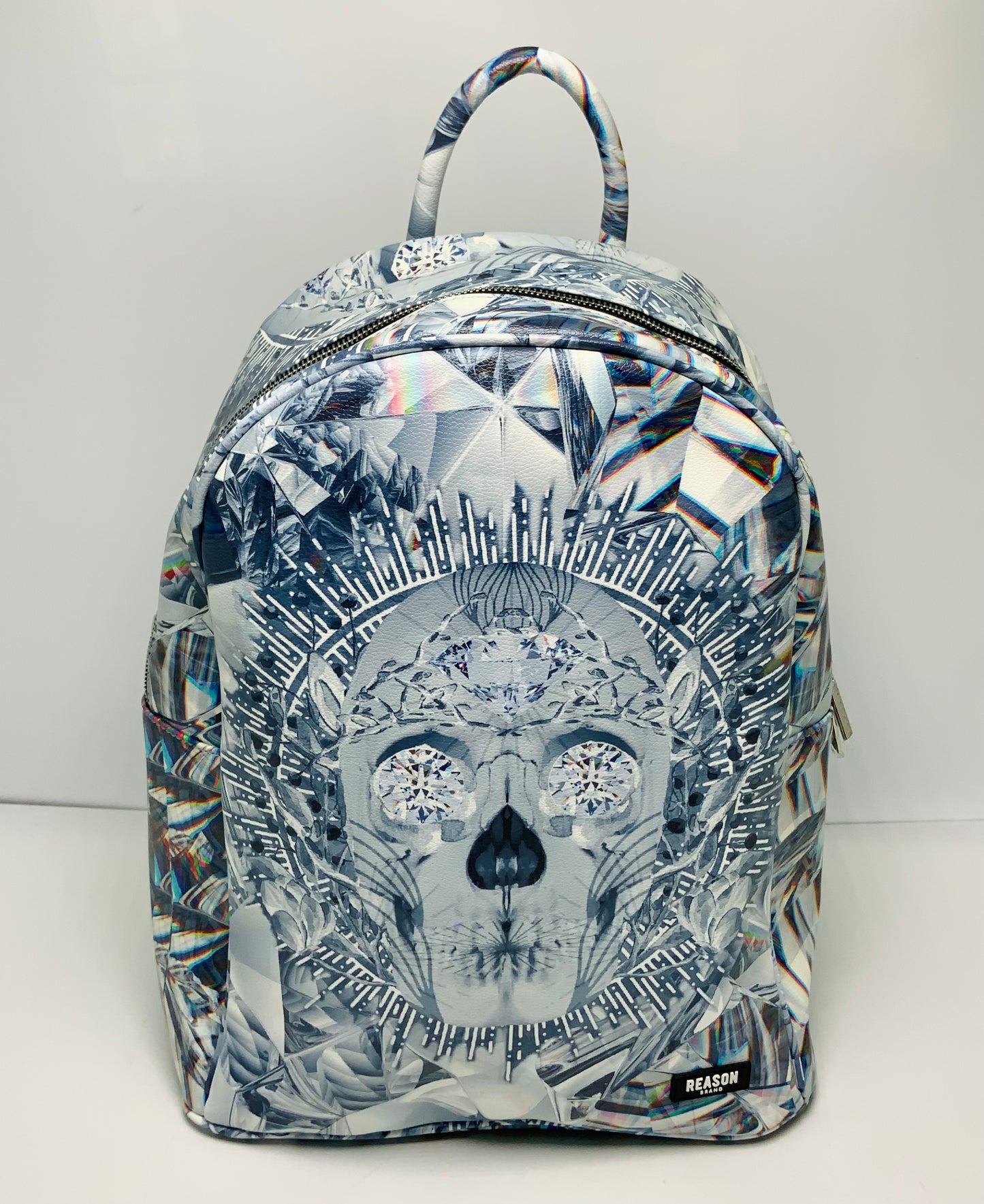 Men’s Reason Diamond Skull Silver | Blue Backpacks NWT