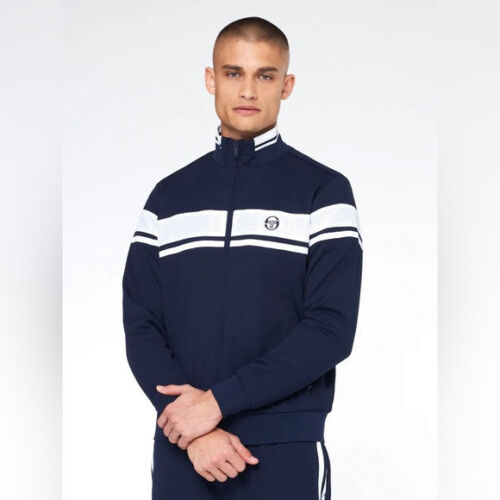 Sergio Tacchini Navy | White Mesh Casual Tracksuit