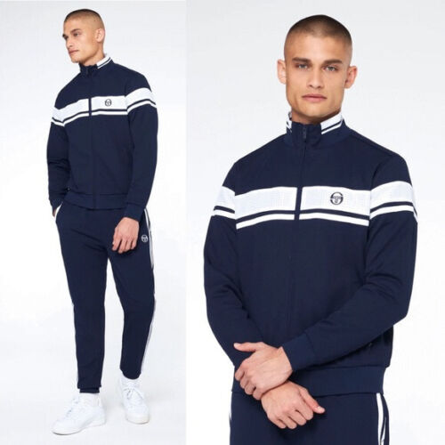 Sergio Tacchini Navy | White Mesh Casual Tracksuit