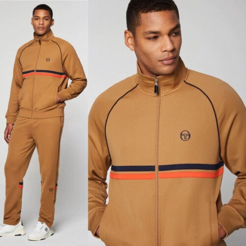 Men's Sergio Tacchini Brown | Black | Orange Casual Tracksuit