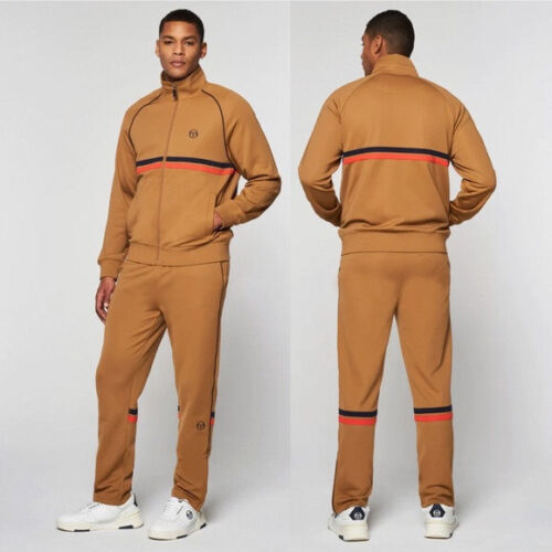 Men's Sergio Tacchini Brown | Black | Orange Casual Tracksuit