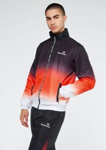 Sergio Tacchini Black | Orange | White Windbreaker Tracksuit