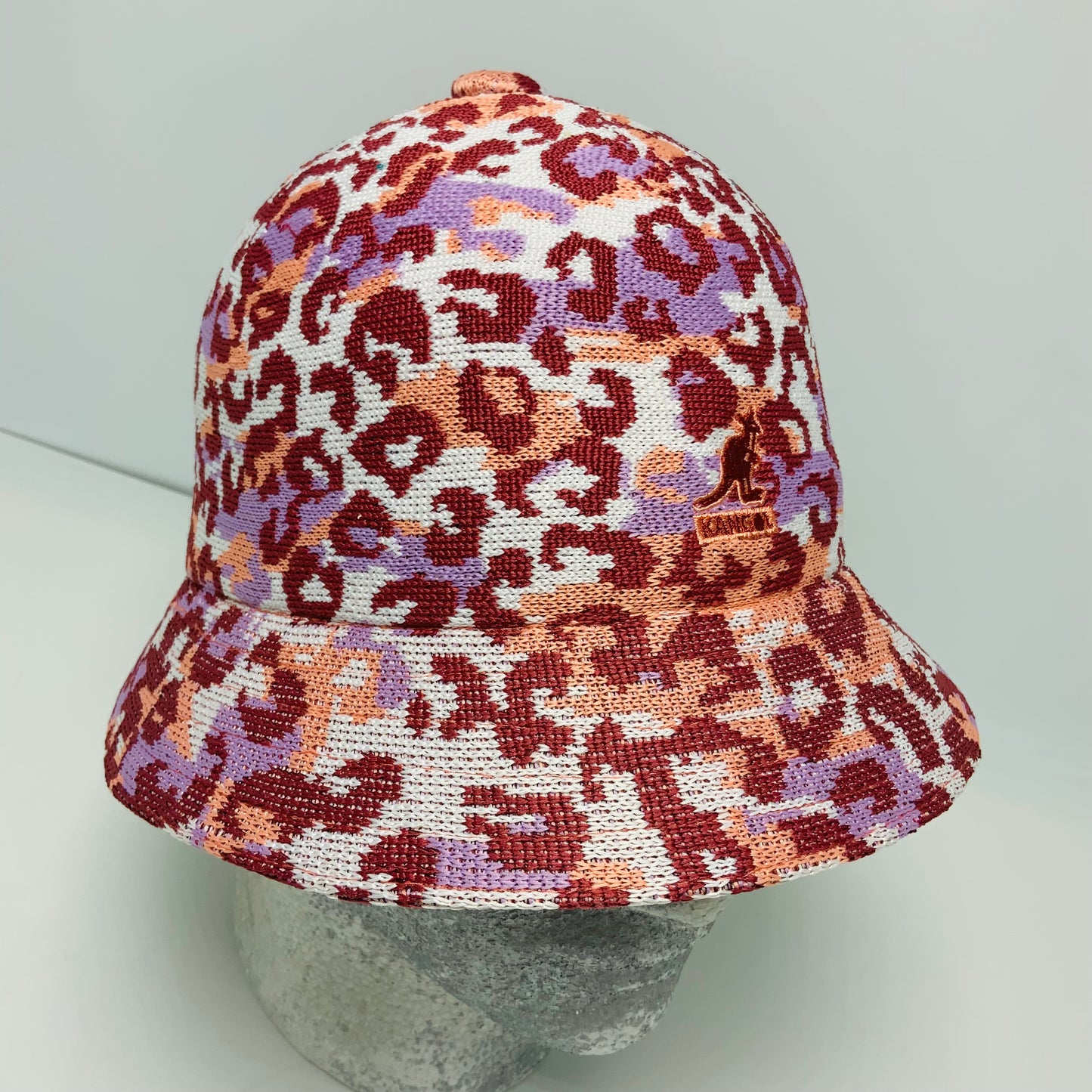 Men's Kangol Carnival Casual Burgundy | Peach | Lavender | White Camo Mix Bucket Hats NWT