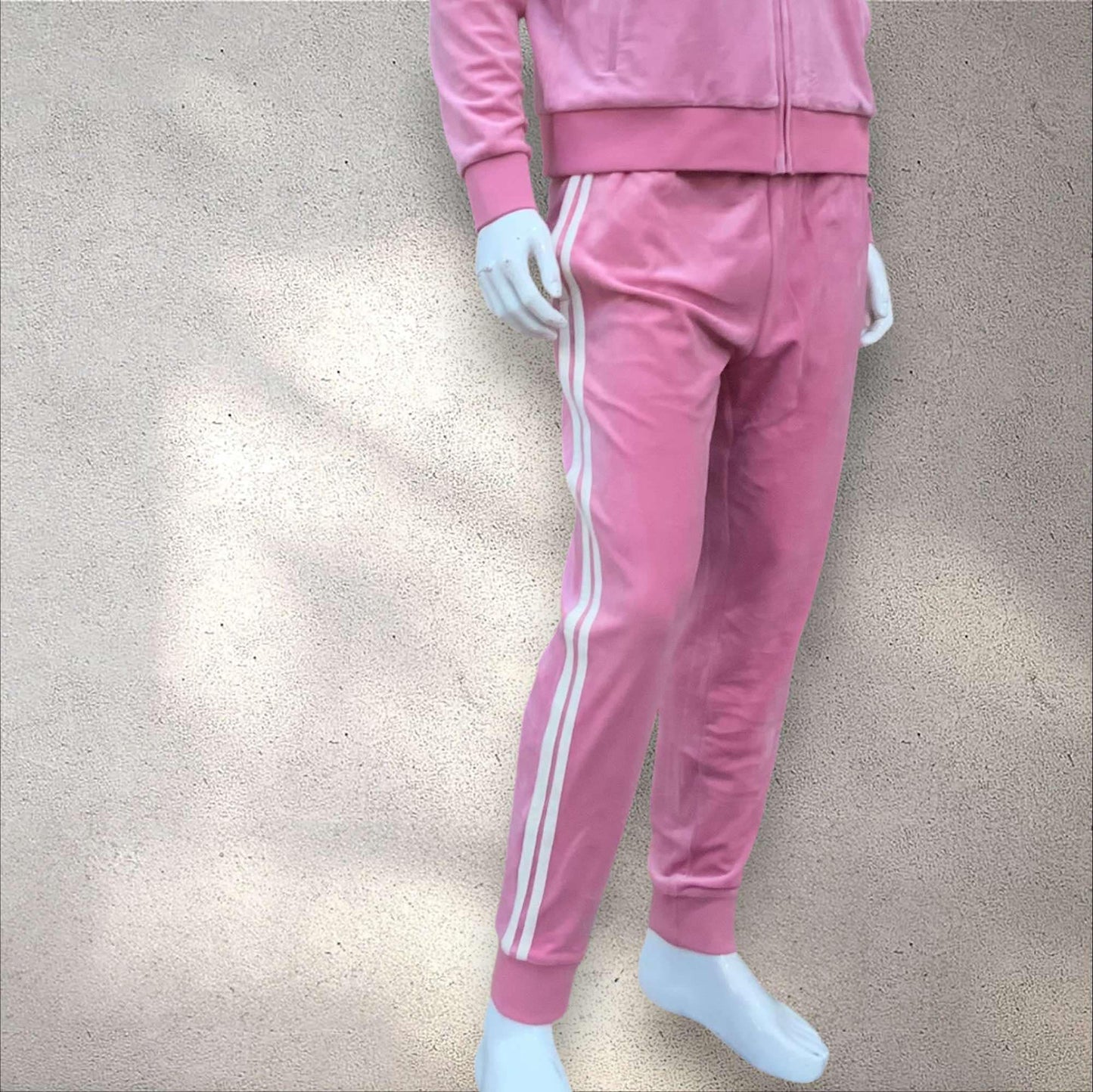 Men’s Sergio Tacchini Pink | Gardenia Pipping Velour Full Zip Casual Tracksuit NWT