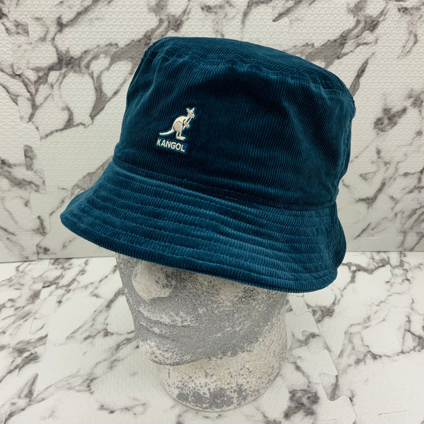 Men's Kangol Aqua Marine Corduroy Casual Bucket Hat NWT